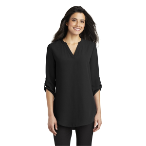 Port Authority Women's 3/4-Sleeve Tunic Blouse.