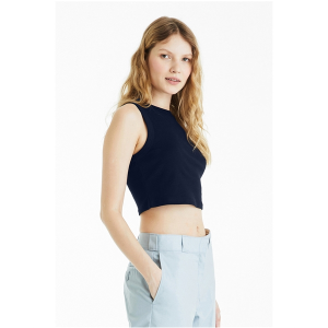 Bella + Canvas Ladies' Micro Rib Muscle Crop Tank