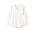 Port Authority Women's Long Sleeve Button-Front Blouse.