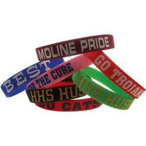 Printed Silicone Bracelets